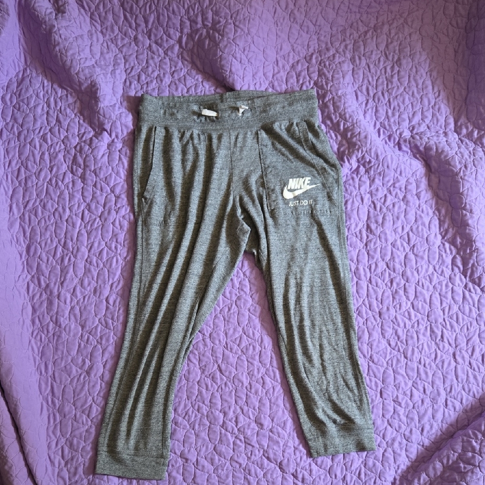 Nike Kids Charcoal Gray Sweatpants
